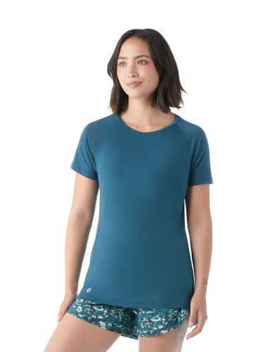 Smartwool Women Active Ultralite Short Sleeve (Twilight Blue)