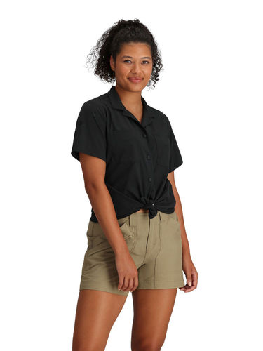 Royal Robbins Women's Spotless Evolution Meadow SS (Jet Black)