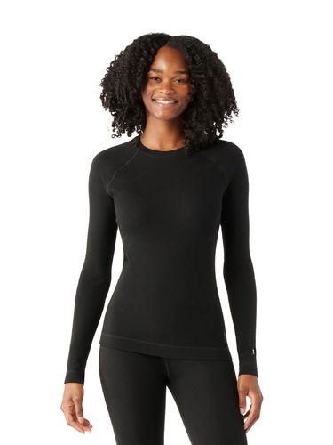 Smartwool Dames Classic Thermal Merino Base Layer Crew (Black)