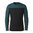 Smartwool Men's Classic Thermal Merino Base Layer Colorblock Crew (Twilight Blue/ Black)