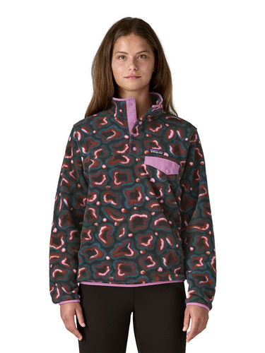 Patagonia Dames Lightweight Synchilla Snap-T Fleece Pullover (Soft Spirea: Dried Vanilla)