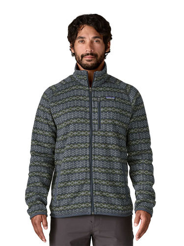 Patagonia Heren Better Sweater Jacket (Woven Together: Smolder Blue)