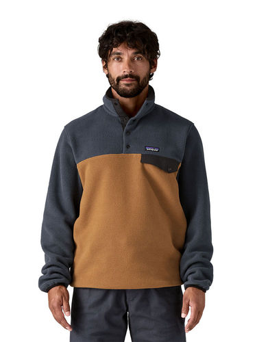Patagonia Heren Lightweight Synchilla Snap-T Fleece Pullover (Deer Brown)