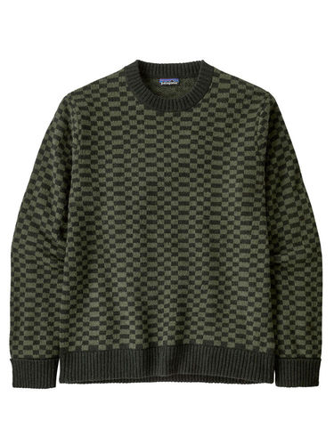 Patagonia Heren Recycled Wool-Blend Sweater (Finned: Old Growth Green)