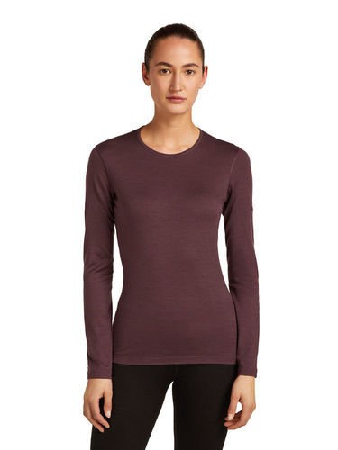 Icebreaker Womens 200 Oasis LS Crewe (Java)