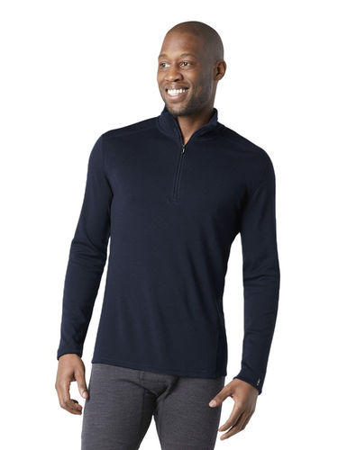 Smartwool Men's Classic Thermal Merino Base Layer 1/4 Zip (Deep Navy)