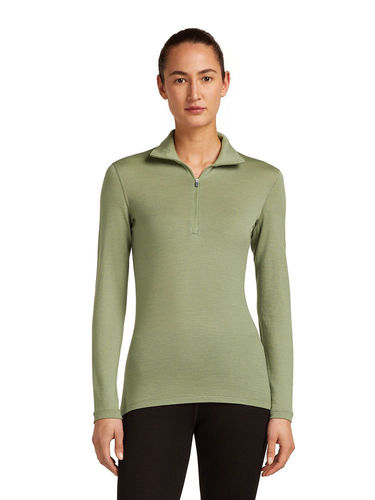 Icebreaker Women's Merino 260 Tech LS Half Zip (Lichen)