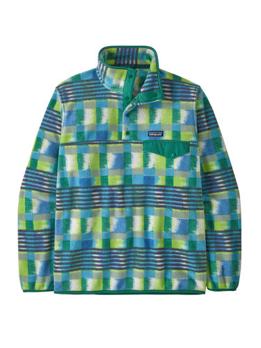 Patagonia Heren LW Synch Snap-T Pullover (Painted Lines: Shore Blue)