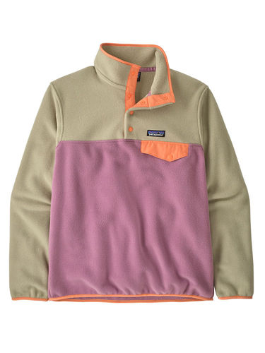 Patagonia Dames Lightweight Synchilla Snap-T Fleece Pullover - Light Violet