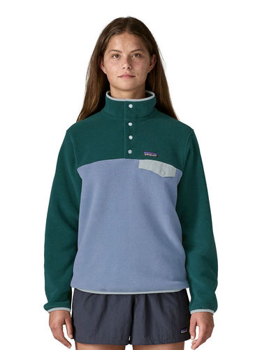 Patagonia Dames Lightweight Synchilla Snap-T Fleece Pullover - Barnacle Blue