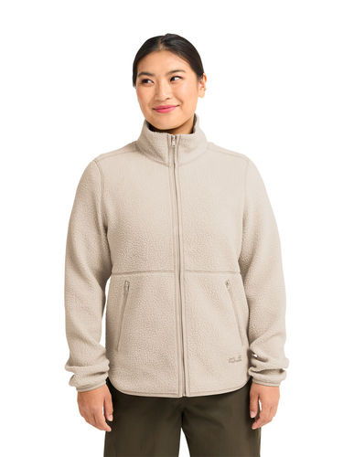 Jack Wolfskin Women's Lite Curl FZ Jacket - Oyster