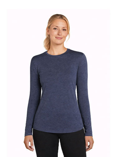 Icebreaker Women Merino Blend 125 Cool-Lite™ Sphere LS Tee - Midnight Navy Hthr