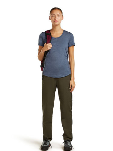 Icebreaker Dames Merino Blend 125 Cool-Lite™ Sphere SS Scoop Tee - Dawn Hthr