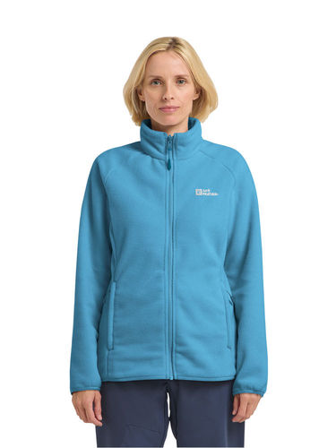 Jack Wolfskin Women's Moonrise Full Zip - Sky Blue
