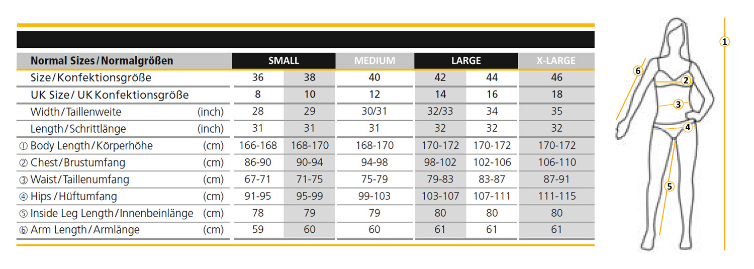 size 8 ladies in european