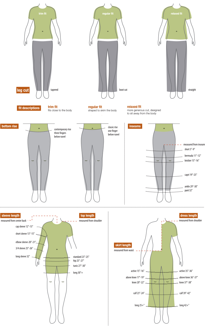 Ex Officio Size Chart Women